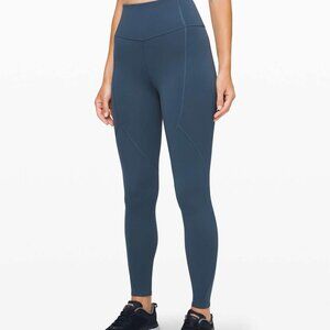 Lululemon To The Beat Tight 24" Code Blue Size 2